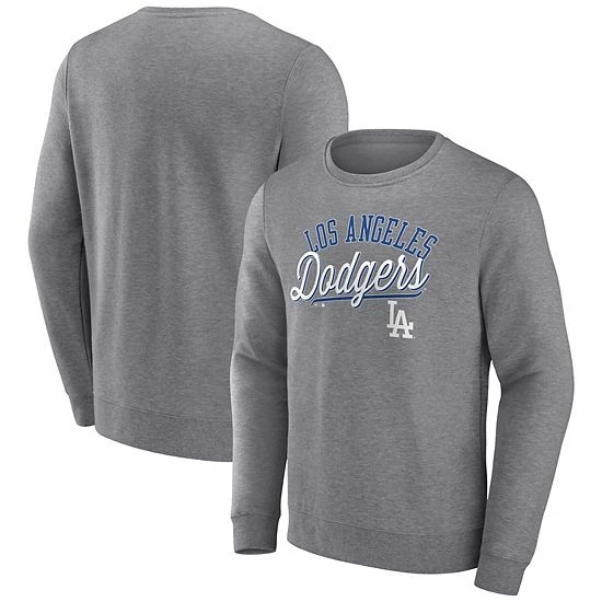 Men's Fanatics Branded Heather Gray Los Angeles Dodgers Simplicity Pullover Sweatshirt 3 Men's Fanatics Branded Heather Gray Los Angeles Dodgers Simplicity Pullover Sweatshirt