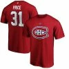 Men's Fanatics Branded Carey Price Red Montreal Canadiens Team Authentic Stack Name & Number T-Shirt -Metaverse shop unnamed file 5547