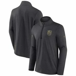 Men's Fanatics Branded Heather Charcoal Vegas Golden Knights Authentic Pro Rink Quarter-Zip Jacket 3 Men's Fanatics Branded Heather Charcoal Vegas Golden Knights Authentic Pro Rink Quarter-Zip Jacket -Metaverse shop unnamed file 5595