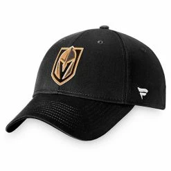 Men's Fanatics Branded Black Vegas Golden Knights Core Adjustable Hat
