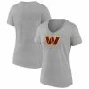 Women's Fanatics Branded Heathered Gray Washington Commanders Primary Logo V-Neck T-Shirt 2 Women's Fanatics Branded Heathered Gray Washington Commanders Primary Logo V-Neck T-Shirt -Metaverse shop unnamed file 5673