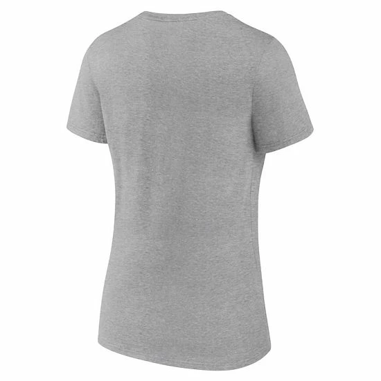 Women's Fanatics Branded Heathered Gray Washington Commanders Primary Logo V-Neck T-Shirt Women's Fanatics Branded Heathered Gray Washington Commanders Primary Logo V-Neck T-Shirt -Metaverse shop unnamed file 5676