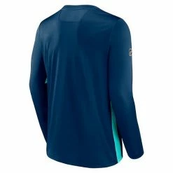 Men's Fanatics Branded Deep Sea Blue Seattle Kraken Authentic Pro Rink Performance Long Sleeve T-Shirt -Metaverse shop unnamed file 5750