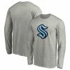 Men's Fanatics Branded Heather Gray Seattle Kraken Big & Tall Primary Logo Long Sleeve T-Shirt -Metaverse shop unnamed file 5755