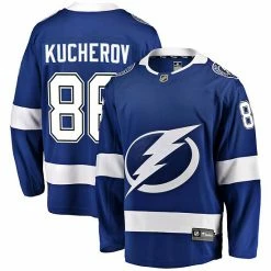 Men's Fanatics Branded Nikita Kucherov Blue Tampa Bay Lightning Home Breakaway Player Jersey -Metaverse shop unnamed file 5802