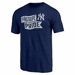 Men's Fanatics Branded Heathered Navy New York Yankees Hometown Pinstripe Pride T-Shirt -Metaverse shop unnamed file 5843