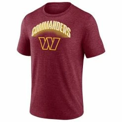 Men's Fanatics Branded Heathered Burgundy Washington Commanders End Around Tri-Blend T-Shirt -Metaverse shop unnamed file 5851