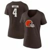 Women's Fanatics Branded Deshaun Watson Brown Cleveland Browns Player Icon Name & Number V-Neck T-Shirt -Metaverse shop unnamed file 5897