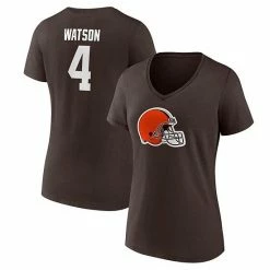 Women's Fanatics Branded Deshaun Watson Brown Cleveland Browns Player Icon Name & Number V-Neck T-Shirt 3 Women's Fanatics Branded Deshaun Watson Brown Cleveland Browns Player Icon Name & Number V-Neck T-Shirt -Metaverse shop unnamed file 5898