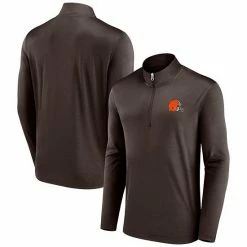Men's Fanatics Branded Brown Cleveland Browns Underdog Quarter-Zip Jacket