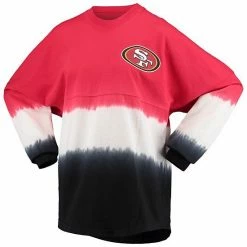 Women's Fanatics Branded Scarlet/Black San Francisco 49ers Ombre Long Sleeve T-Shirt 4 Women's Fanatics Branded Scarlet/Black San Francisco 49ers Ombre Long Sleeve T-Shirt -Metaverse shop unnamed file 596