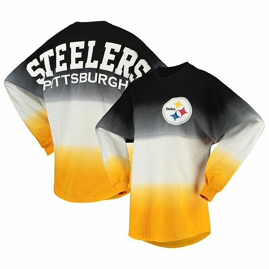 Women's Fanatics Branded Black/White Pittsburgh Steelers Ombre Long Sleeve T-Shirt Women's Fanatics Branded Black/White Pittsburgh Steelers Ombre Long Sleeve T-Shirt -Metaverse shop unnamed file 599