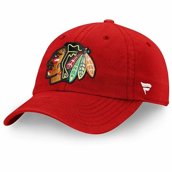 Men's Fanatics Branded Red Chicago Blackhawks Core Primary Logo Adjustable Hat Men's Fanatics Branded Red Chicago Blackhawks Core Primary Logo Adjustable Hat -Metaverse shop unnamed file 5995
