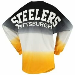 Women's Fanatics Branded Black/White Pittsburgh Steelers Ombre Long Sleeve T-Shirt 3 Women's Fanatics Branded Black/White Pittsburgh Steelers Ombre Long Sleeve T-Shirt -Metaverse shop unnamed file 600