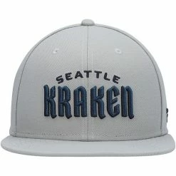 Men's Fanatics Branded Gray Seattle Kraken Wordmark Logo Snapback Hat 9 Men's Fanatics Branded Gray Seattle Kraken Wordmark Logo Snapback Hat -Metaverse shop unnamed file 6019
