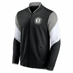 Men's Fanatics Branded Black/Gray Brooklyn Nets League Best Performance Full-Zip Jacket -Metaverse shop unnamed file 6048