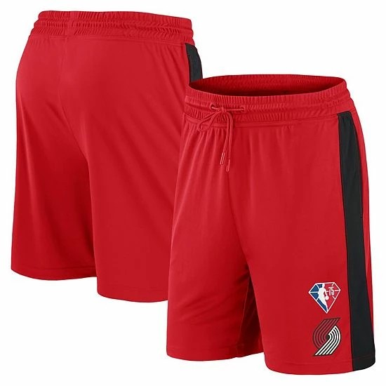 Men's Fanatics Branded Red Portland Trail Blazers 75th Anniversary Downtown Performance Practice Shorts Men's Fanatics Branded Red Portland Trail Blazers 75th Anniversary Downtown Performance Practice Shorts -Metaverse shop unnamed file 6066
