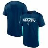 Men's Fanatics Branded Deep Sea Blue/Light Blue Seattle Kraken Authentic Pro Rink Tech T-Shirt -Metaverse shop unnamed file 6101