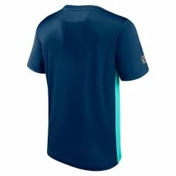 Men's Fanatics Branded Deep Sea Blue/Light Blue Seattle Kraken Authentic Pro Rink Tech T-Shirt -Metaverse shop unnamed file 6104