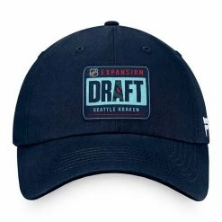 Men's Fanatics Branded Navy Seattle Kraken 2021 NHL Expansion Draft Unstructured Adjustable Hat -Metaverse shop unnamed file 6107