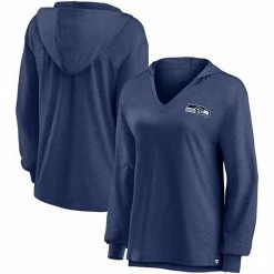 Women's Fanatics Branded College Navy Seattle Seahawks Jumper V-Neck Pullover Hoodie -Metaverse shop unnamed file 6114