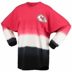 Women's Fanatics Branded Red/White Kansas City Chiefs Ombre Long Sleeve T-Shirt -Metaverse shop unnamed file 613