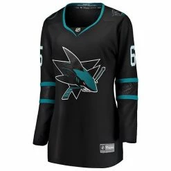 Erik Karlsson San Jose Sharks Fanatics Branded Women's Alternate Premier Breakaway Player Jersey - Black -Metaverse shop unnamed file 6154