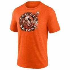 Men's Fanatics Branded Heathered Orange Cleveland Browns Tri-Blend Sporting Chance T-Shirt -Metaverse shop unnamed file 6176