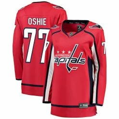 Women's Fanatics Branded TJ Oshie Red Home Breakaway Player Jersey