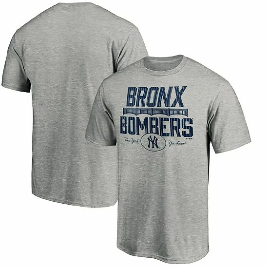 Men's Fanatics Branded Heathered Gray New York Yankees The Bomber Hometown Collection T-Shirt Men's Fanatics Branded Heathered Gray New York Yankees The Bomber Hometown Collection T-Shirt -Metaverse shop unnamed file 6191
