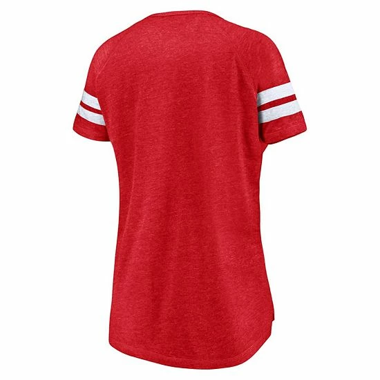 Women's Fanatics Branded Heather Red St. Louis Cardinals Quick Out Tri-Blend Raglan Notch Neck T-Shirt Women's Fanatics Branded Heather Red St. Louis Cardinals Quick Out Tri-Blend Raglan Notch Neck T-Shirt -Metaverse shop unnamed file 6206