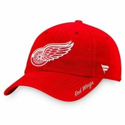 Women's Fanatics Branded Red Detroit Red Wings Core Primary Logo Adjustable Hat