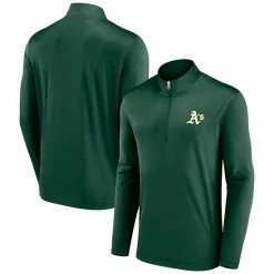 Men's Fanatics Branded Green Oakland Athletics Underdog Mindset Quarter-Zip Jacket