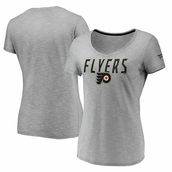 Women's Fanatics Branded Gray Philadelphia Flyers Space-Dye V-Neck T-Shirt Women's Fanatics Branded Gray Philadelphia Flyers Space-Dye V-Neck T-Shirt -Metaverse shop unnamed file 6223