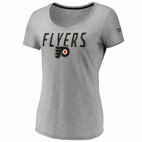 Women's Fanatics Branded Gray Philadelphia Flyers Space-Dye V-Neck T-Shirt Women's Fanatics Branded Gray Philadelphia Flyers Space-Dye V-Neck T-Shirt -Metaverse shop unnamed file 6224