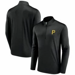 Men's Fanatics Branded Black Pittsburgh Pirates Underdog Mindset Quarter-Zip Jacket -Metaverse shop unnamed file 6296