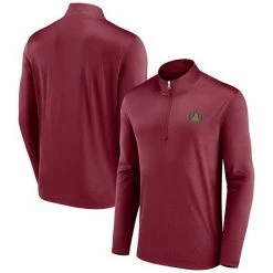 Men's Fanatics Branded Red Atlanta United FC Underdog Mindset Quarter-Zip Jacket