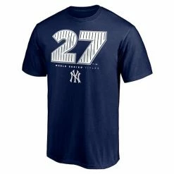Men's Fanatics Branded Navy New York Yankees Hometown World Series Titles T-Shirt -Metaverse shop unnamed file 6331