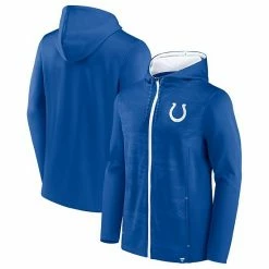 Men's Fanatics Branded Royal/White Indianapolis Colts Ball Carrier Full-Zip Hoodie -Metaverse shop unnamed file 6341