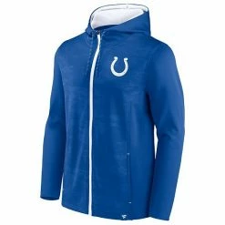 Men's Fanatics Branded Royal/White Indianapolis Colts Ball Carrier Full-Zip Hoodie -Metaverse shop unnamed file 6342
