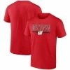 Men's Fanatics Branded Red Wisconsin Badgers Classic Inline Team T-Shirt