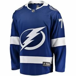 Men's Fanatics Branded Victor Hedman Blue Tampa Bay Lightning Home Premier Breakaway Player Jersey -Metaverse shop unnamed file 6357