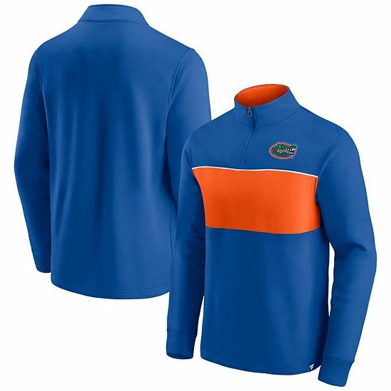 Men's Fanatics Branded Royal/Orange Florida Gators Primary Logo Quarter-Zip Jacket 3 Men's Fanatics Branded Royal/Orange Florida Gators Primary Logo Quarter-Zip Jacket