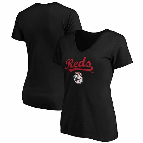 Women's Fanatics Branded Black Cincinnati Reds Team Logo Lockup V-Neck T-Shirt Women's Fanatics Branded Black Cincinnati Reds Team Logo Lockup V-Neck T-Shirt -Metaverse shop unnamed file 6506
