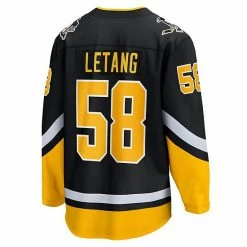 Men's Fanatics Branded Kris Letang Black Pittsburgh Penguins 2021/22 Alternate Premier Breakaway Player Jersey -Metaverse shop unnamed file 6515