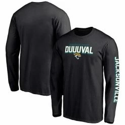 Men's Fanatics Branded Black Jacksonville Jaguars Hometown Collection Facemask Long Sleeve T-Shirt