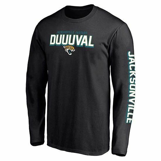 Men's Fanatics Branded Black Jacksonville Jaguars Hometown Collection Facemask Long Sleeve T-Shirt 5 Men's Fanatics Branded Black Jacksonville Jaguars Hometown Collection Facemask Long Sleeve T-Shirt - Image 3