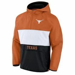 Men's Fanatics Branded Texas Orange Texas Longhorns Victory On Raglan Quarter-Zip Hoodie -Metaverse shop unnamed file 6613