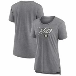 Women's Fanatics Branded Heathered Gray Brooklyn Nets True Classics Tri-Blend T-Shirt 3 Women's Fanatics Branded Heathered Gray Brooklyn Nets True Classics Tri-Blend T-Shirt -Metaverse shop unnamed file 6616