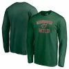 Men's Fanatics Branded Green Minnesota Wild Team Victory Arch Long Sleeve T-Shirt -Metaverse shop unnamed file 6623